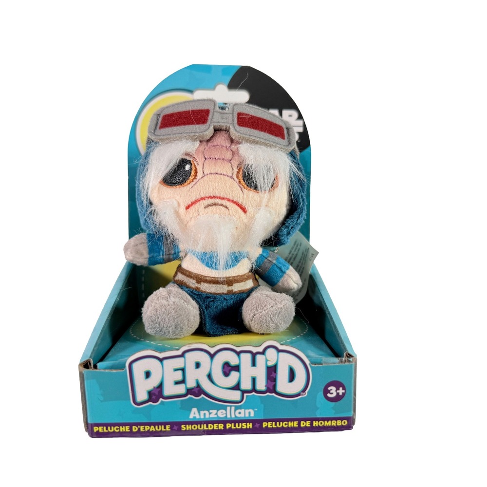 Star Wars Perch'd Anzellan Shoulder Plush Just Play Babu Frik Magnetic